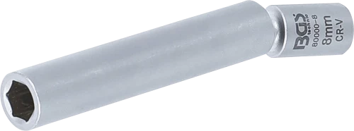 Izzó- és gyújtógyertya csuklóbetét | 6,3 mm (1/4") | 8 mm