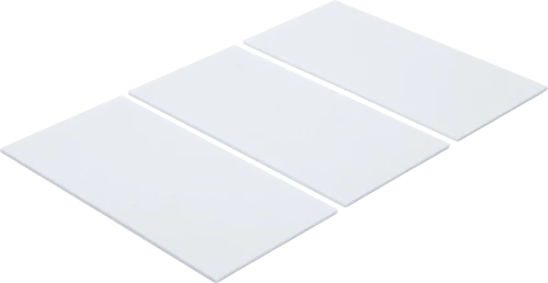 Filc alátét | lapok | fehér | 100 x 200 mm | 3 darabos