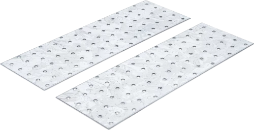 acél perforált lemez készlet | 300 x 100 x 2 mm | 2 darabos