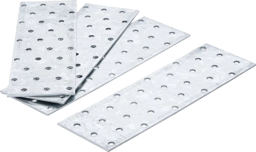acél perforált lemez készlet | 200 x 60 x 2 mm | 4 darabos