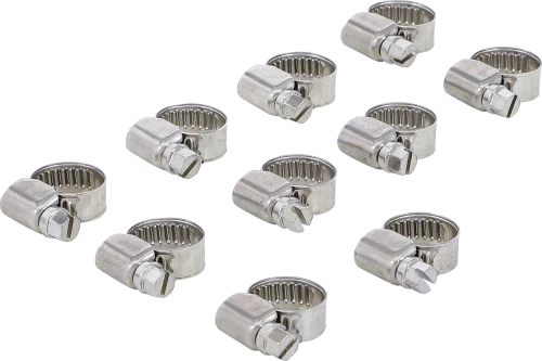 Tömlőbilincs | INOX | 10 x 16 mm | 10 darabos
