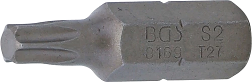 Behajtófej | Hossz 30 mm | Külső hatszögletű 8 mm (5/16") | T-profil (Torx) T27