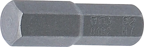 Behajtófej | Hossz 25 mm | Külső hatszögletű 6,3 mm (1/4") | Belső hatszögletű 7 mm