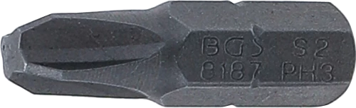 Behajtófej | Hossz 25 mm | Külső hatszögletű 6,3 mm (1/4") | Csillag PH3