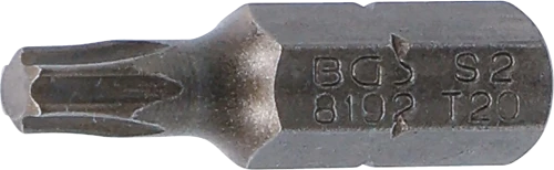 Behajtófej | Hossz 25 mm | Külső hatszögletű 6,3 mm (1/4") | T-profil (Torx) T20