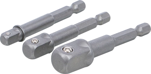 Adapterkészlet fúrógépekhez | 6,3 mm (1/4") | 6,3 mm (1/4") / 10 mm (3/8") / 12,5 mm (1/2") | 3 darabos