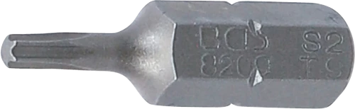 Behajtófej | Hossz 25 mm | Külső hatszögletű 6,3 mm (1/4") | T-profil (Torx) T9