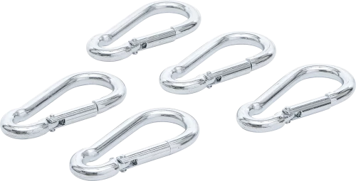 Karabiner készlet | 8 x 80 mm | 5 darabos
