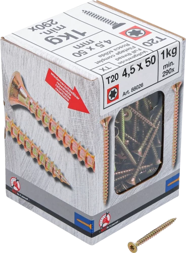 Univerzális csavarok | T-profil (Torx) T20 | 4,5 x 50 mm | 1 kg / 290 db