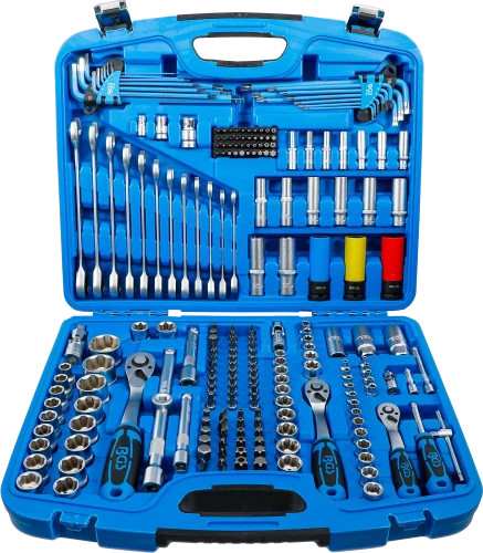 Dugókulcskészlet | 6,3 mm (1/4") / 10 mm (3/8") / 12,5 mm (1/2") | 218 darabos