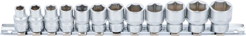 Dugókulcskészlet, hatszögletű | 10 mm (3/8") | 8 - 19 mm | 12 darabos