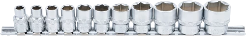 Dugókulcskészlet, hatszögletű | 10 mm (3/8") | 5/16" - 7/8" | 11 darabos