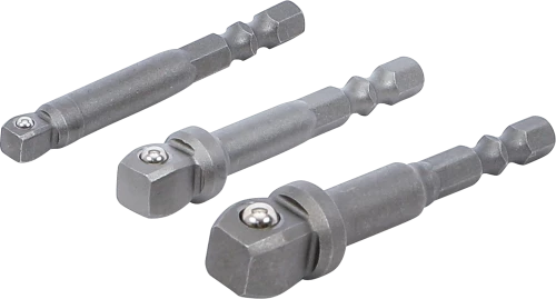 Fúrógép-billentő adapter készlet | Külső hatszögletű 6,3 mm (1/4") | 3 darabos