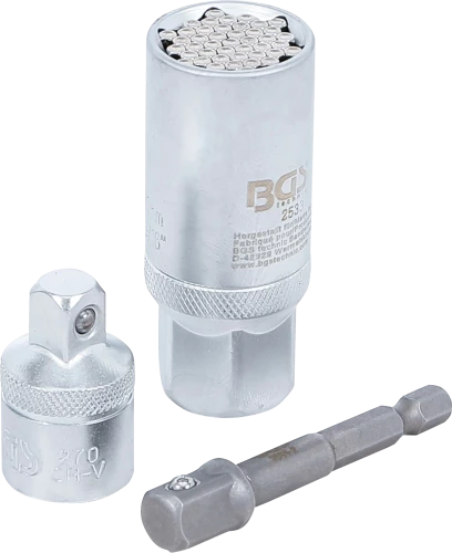 Multi dugókulcs adapterkészlettel | 10 mm (3/8") | 9 - 21 mm | 3 darabos