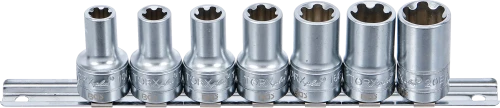 Conjunto de encaixes para chave de caixa perfil T Plus (para Torx Plus) | Entrada de quadrado interno de 10 mm (3/8") | 10EP - 20EP | 7 peças 