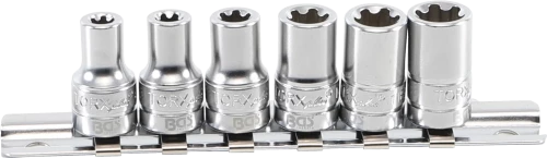 Dugókulcskészlet, T-profil Plus (Torx Plus) | 6,3 mm (1/4") | 6EP - 12EP | 6 darabos
