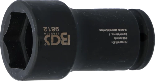 Levegős dugókulcs hatszögletű, mély | 20 mm (3/4") | 38 mm