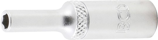 Dopsleutel zeskant diep | 6,3 mm (1/4") | 4 mm 