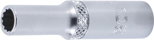 Umetak za utični ključ dvanaestougaoni, duboki | 6,3 mm (1/4") | 6 mm 