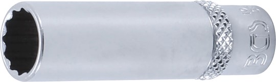 Umetak za utični ključ dvanaesterokutni, duboki | 6,3 mm (1/4") | 10 mm 