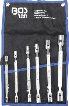 Double Ring Spanner Set with flexible Heads | 6 pcs. 