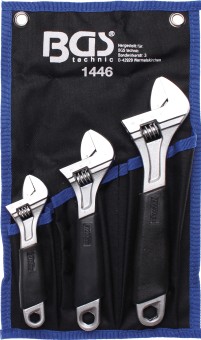 Adjustable Wrench with Soft Rubber Handle | 3 pcs. 