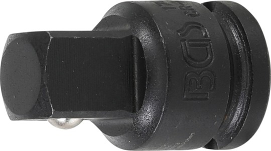 Adapter udarowego klucza nasadowego | gniazdo czworokątne 10 mm (3/8") - trzpień czworokątny 12,5 mm (1/2") 