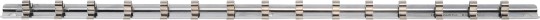 Rail para llaves de vaso con 15 clavijas | 6,3 mm (1/4") 
