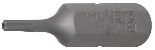Kärki | pituus 25 mm | kuusiokanta 6,3 mm (1/4") | T-profiili (Torx) reiällinen T7 
