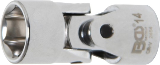 Cheie tubulară 6 colțuri cu articulație cardanică | 10 mm (3/8") | 14 mm 