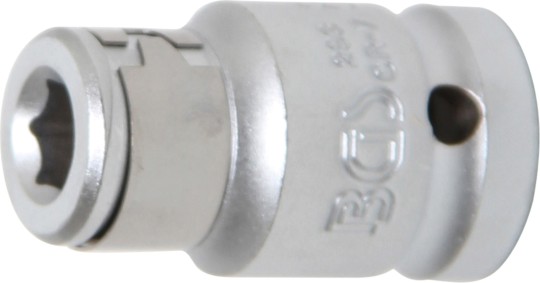Bitadapter met blokkeerkogel | binnenvierkant 12,5 mm (1/2") | binnenzeskant 8 mm (5/16") 