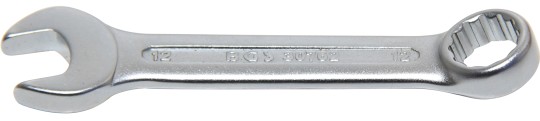 Gaffel-/ringnøgle, ekstra kort | 12 mm 