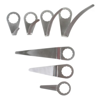 Sada nožů pro pneumatické odřezávání lepených autoskel | pro BGS 3218, 9291 | 7dílná 
