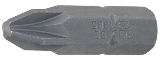 Ponta | Comprimento 30 mm | Entrada de sextavado externo 8 mm (5/16") | Recesso cruzado PZ3 