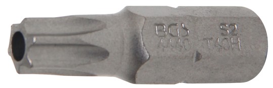 Punta | longitud 30 mm | entrada 8 mm (5/16") | perfil en T (para Torx) con perforación T40 