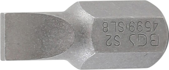 Ponta | Comprimento 30 mm | Entrada de sextavado externo 10 mm (3/8") | Fenda 8 mm 