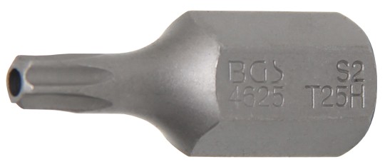 Embout | Longueur 30 mm | 10 mm (3/8") | profil T (pour Torx) avec perçage T25 