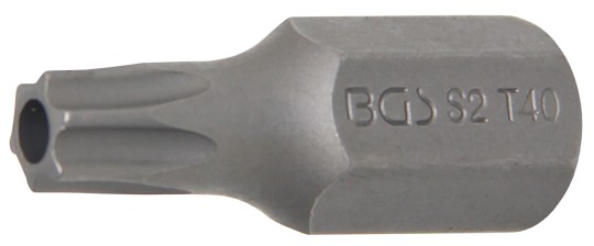 Bit | Længde 30 mm | udvendig sekskant 10 mm (3/8") | T-profil (til Torx) med hul T40 