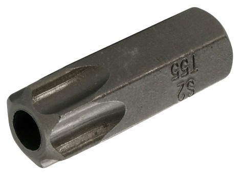 Behajtófej | Hossz 30 mm | Külső hatszögletű 10 mm (3/8") | T-profil (Torx) T55 furattal 