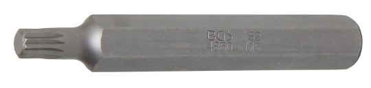 Bit | Lungime 75 mm | Antrenare 6 colțuri exterior 10 mm (3/8") | Dantură interioară multiplă (pentru XZN) M6 