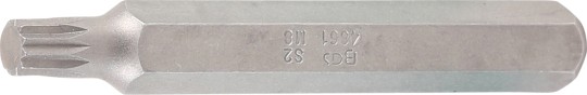 Bit | Lungime 75 mm | Antrenare 6 colțuri exterior 10 mm (3/8") | Dantură interioară multiplă (pentru XZN) M8 