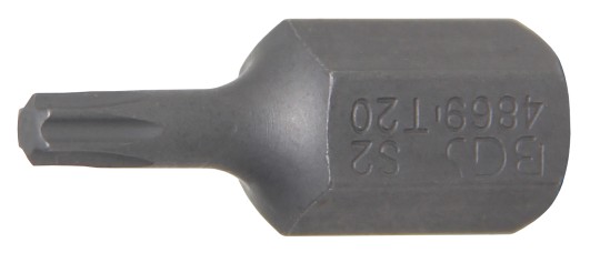 Behajtófej | Hossz 30 mm | Külső hatszögletű 10 mm (3/8") | T-profil (Torx) T20 