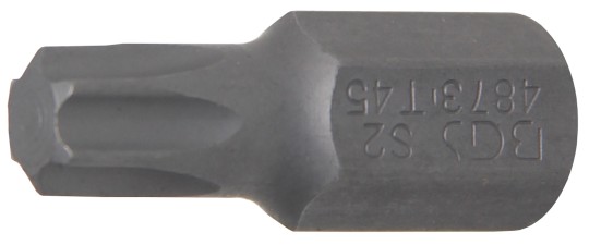Ponta | Comprimento 30 mm | Entrada de sextavado externo 10 mm (3/8") | Perfil T (para Torx) T45 
