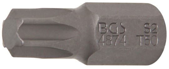 Bit | Lungime 30 mm | Antrenare 6 colțuri exterior 10 mm (3/8") | Profil T (pentru Torx) T50 