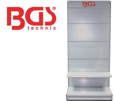 Klistermärke "BGS" för displaypanel BGS 49 | 400 x 180 mm 