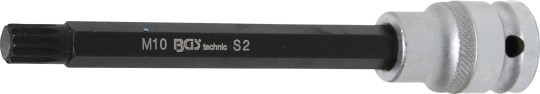 Bit Socket | length 140 mm | 12.5 mm (1/2") Drive | Spline (for XZN) | M10 