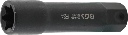 Dopsleutel E-profiel, extra lang | zeskant 22 mm | E24 