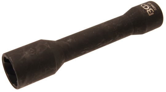 Spiral-profil-topnøgle-indsats / skrueudtrækker, dyb | 12,5 mm (1/2") | 22 mm 
