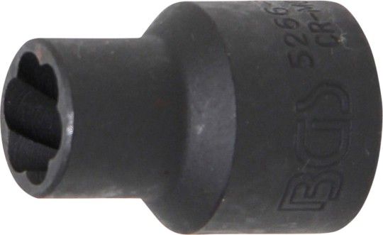 Spirálbites dugókulcsbetét / csavarkiszedő | 12,5 mm (1/2") | 11 mm 