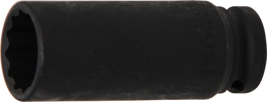 Kraftig topnøgletop tolvkant | 12,5 mm (1/2") | 24 mm 